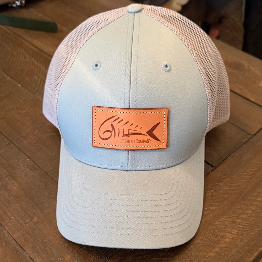 Fishing Company Light Blue and Tan Mesh Cap